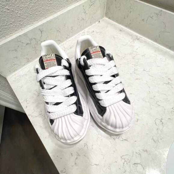 Maison Mihara Yasuhiro Men's Black and White Trainers